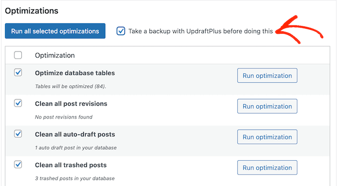 How to create a backup before optimizing your WordPress blog or website How to create a backup before optimizing your WordPress blog or website