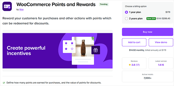WooCommerce Points and Rewards
