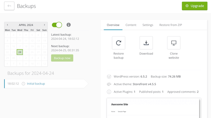 Come eseguire il backup del tuo sito web, blog o negozio online WordPress