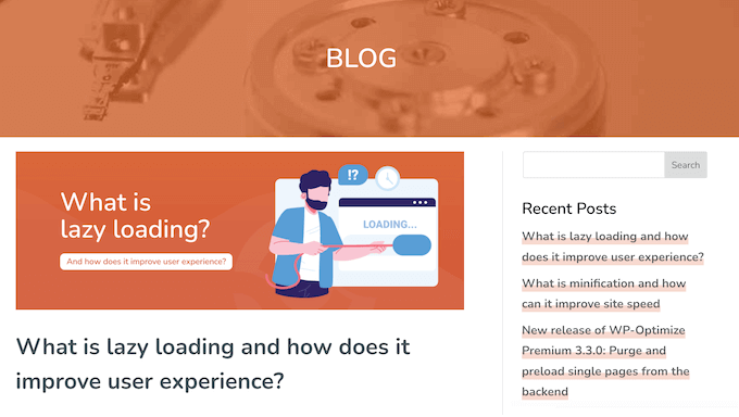 The WP-Optimize WordPress blog The WP-Optimize WordPress blog