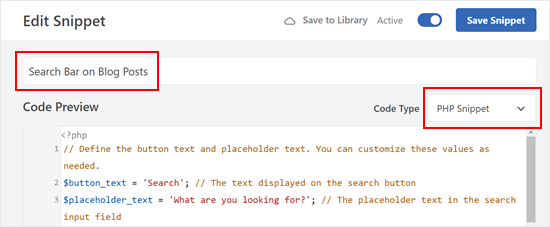 Adding a search bar to blog posts with WPCode Adding a search bar to blog posts with WPCode