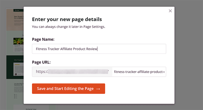 Add a product review page name in SeedProd Add a product review page name in SeedProd