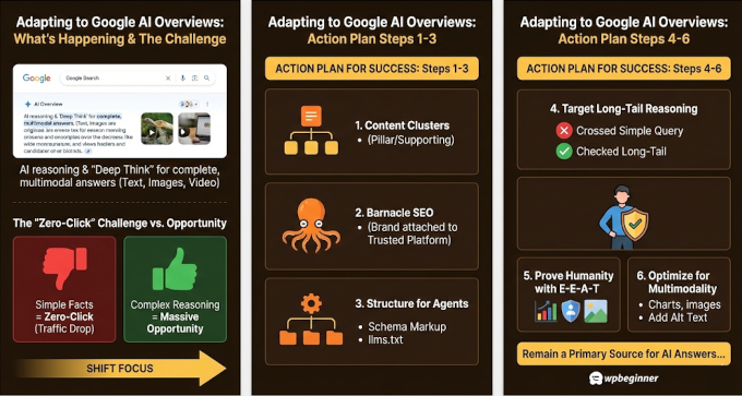 How to Rank in AI Overviews - Infographic