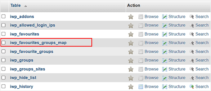 Choose a database folder to view its content Choose a database folder to view its content