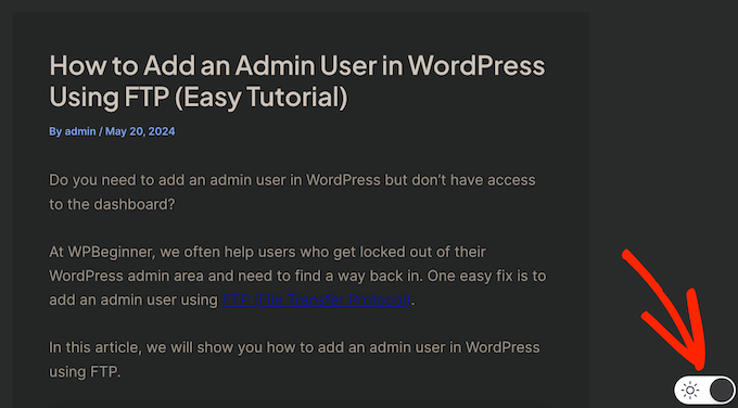 How to add dark mode to your WordPress blog or website How to add dark mode to your WordPress blog or website
