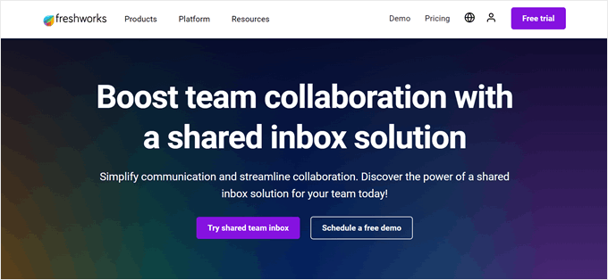 Freshdesk's shared inbox solution Freshdesk's shared inbox solution