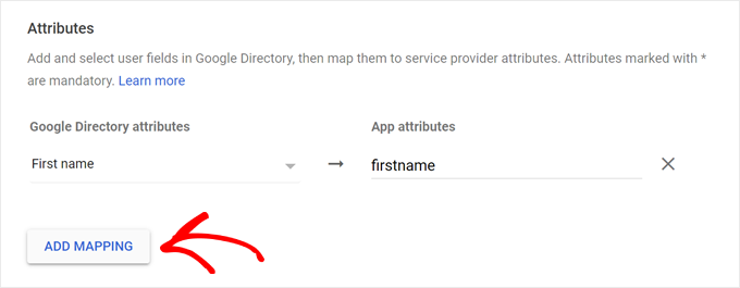 Lägga till förnamnsattribut i Google Admin Console