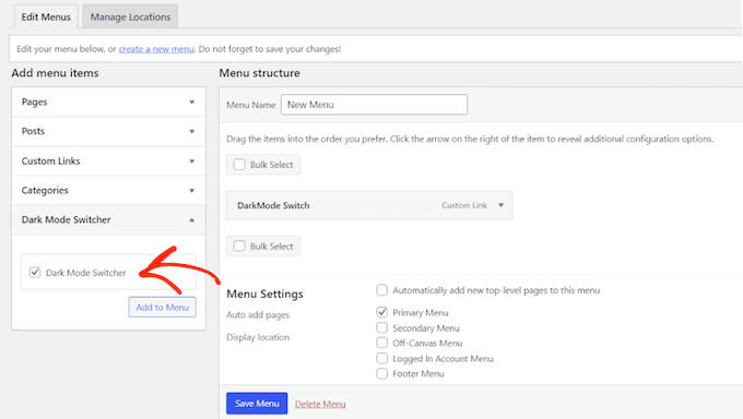Adding a dark mode switch to your WordPress navigation menu Adding a dark mode switch to your WordPress navigation menu