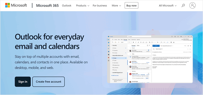 Outlook website Outlook website