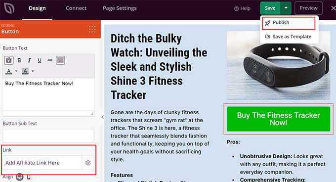 Publish your product review page Publish your product review page