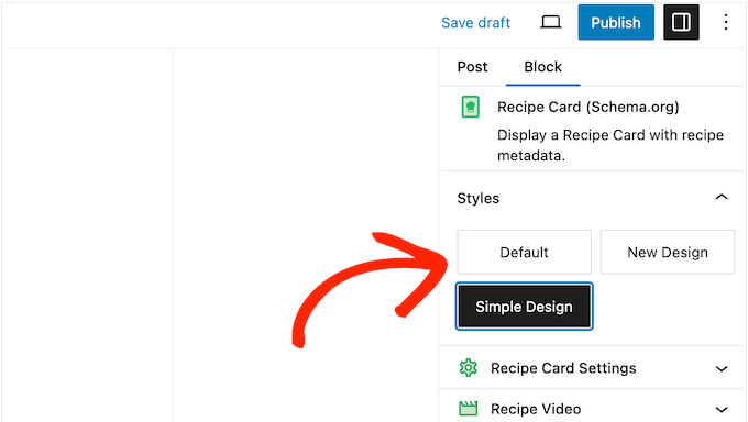 Byta receptstilar på din matwebbplats