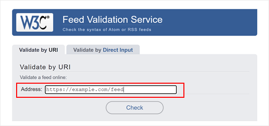 W3C Feed Validation Service W3C Feed Validation Service
