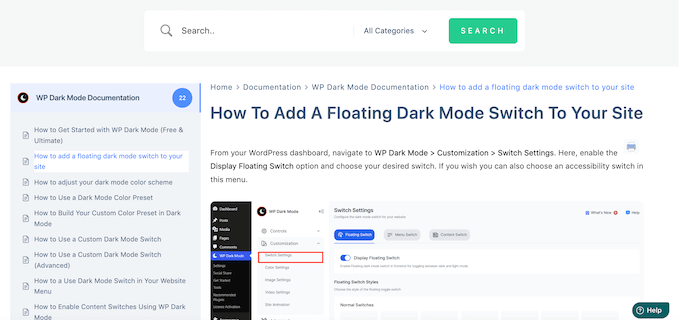 An example of an online knowledge base An example of an online knowledge base