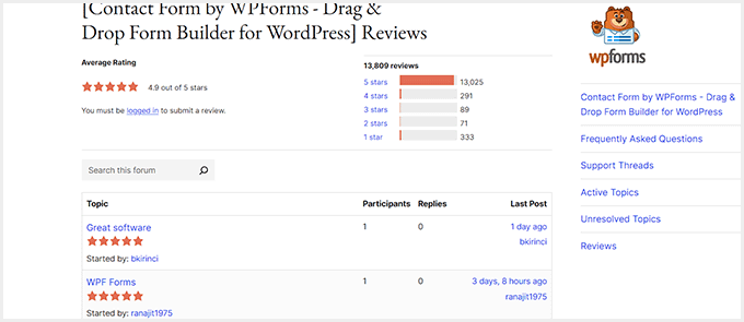 WPForms customer reviews WPForms customer reviews