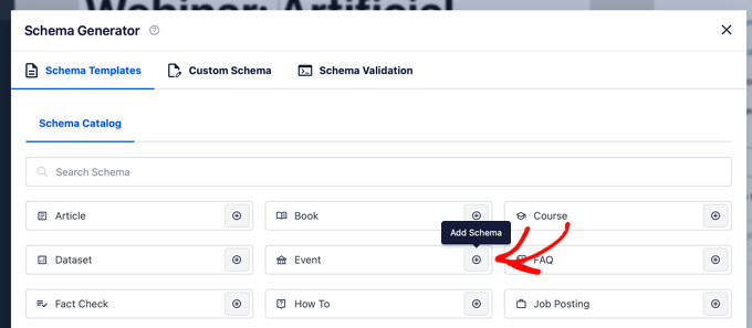 Adding Event Schema in AIOSEO Adding Event Schema in AIOSEO