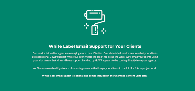 GoWP's white label offer
