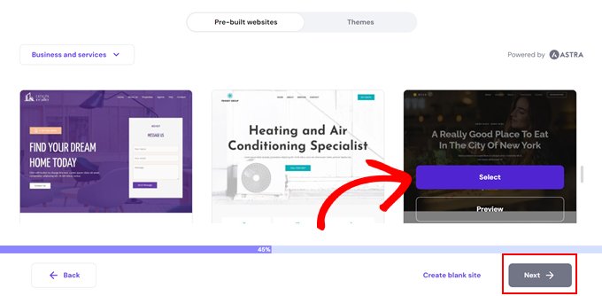 Elegir un tema de Astra en Hostinger Elegir un tema de Astra en Hostinger