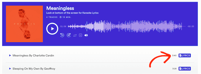 Cum să afișezi versurile cântecelor în timp real pe site-ul tău WordPress