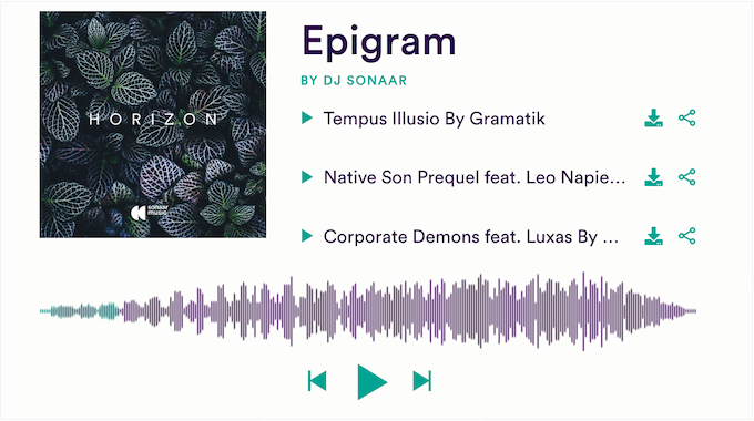 Adăugarea controalelor de redare pe blogul, site-ul web sau magazinul online WordPress