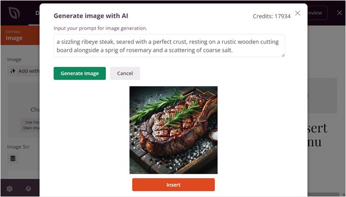 Un ejemplo de una imagen con el generador de imágenes IA de SeedProd Un ejemplo de una imagen con el generador de imágenes IA de SeedProd