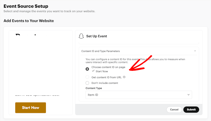 snapchat-pixelsetuptool-contentparameter Adding content parameter in Snapchat Pixel