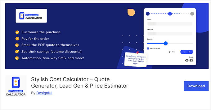 Stylish Cost Calculator Stylish Cost Calculator