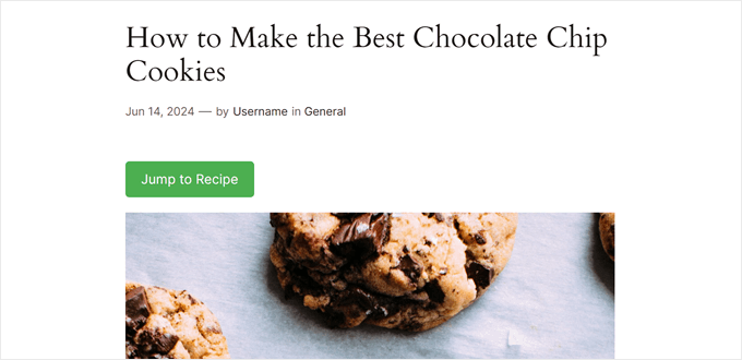 Jump to Recipe button made with WPCode Jump to Recipe button made with WPCode