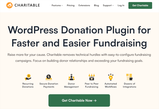 Charitable's homepage Charitable's homepage