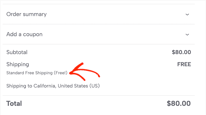 WordPress web sitenizde ücretsiz kargo tekliflerini nasıl vurgularsınız