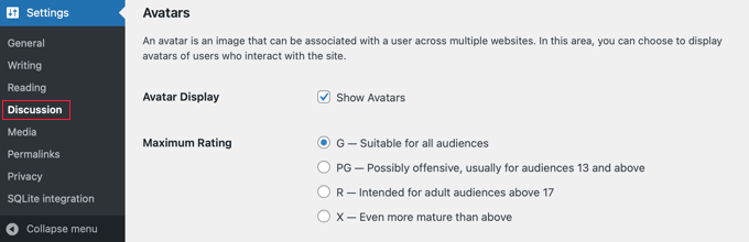 WordPress Discussion Settings WordPress Discussion Settings