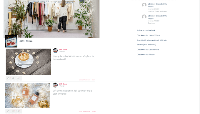 The Smash Balloon Facebook feed plugin for WordPress The Smash Balloon Facebook feed plugin for WordPress