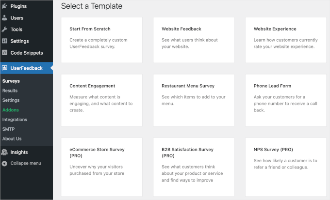 userfeedback-templates UserFeedback's templates