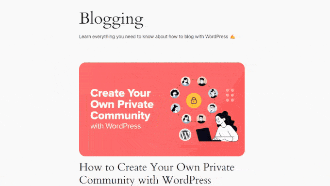 Example of a category page made with FSE Example of a category page made with FSE