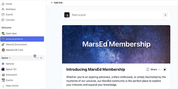 CircleのSpaces機能