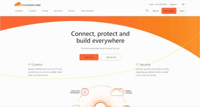 Cloudflare website Cloudflare website