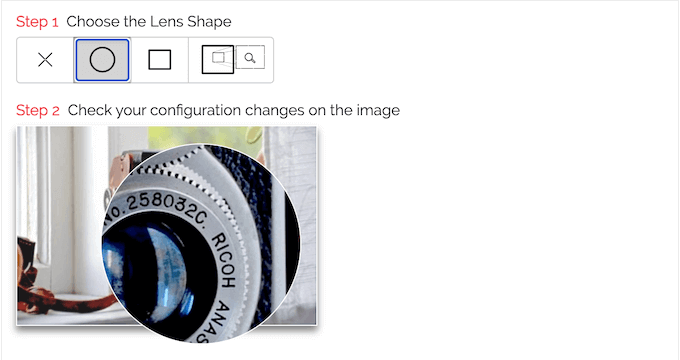 Adding a custom lens shape to your website, blog, or online marketplace Adding a custom lens shape to your website, blog, or online marketplace