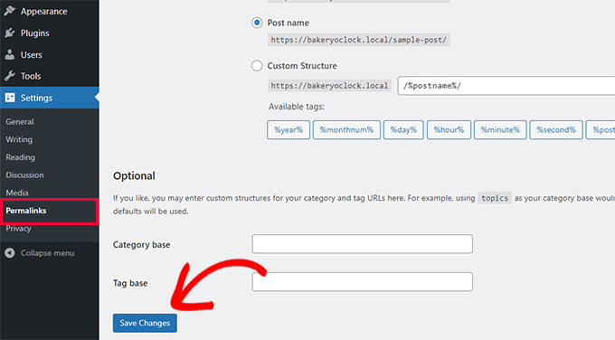 Reset permalinks Reset permalinks