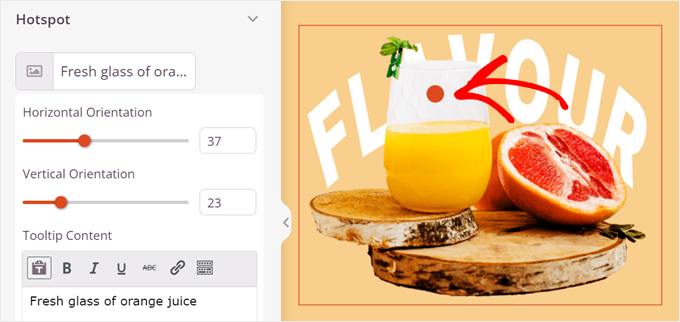 Personalizarea setărilor pentru hotspot-uri de imagine în SeedProd