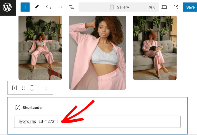 Adding WPForms shortcode Adding WPForms shortcode