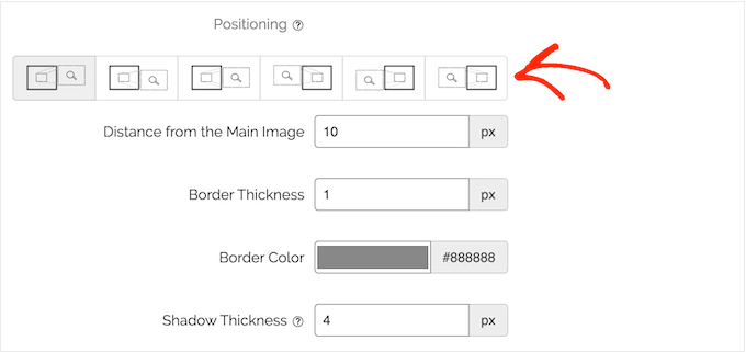 Changing where the zoomed-in window appears on the screen Changing where the zoomed-in window appears on the screen