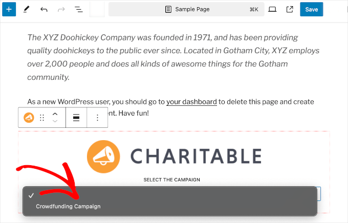 Choosing a campaign Choosing a campaign