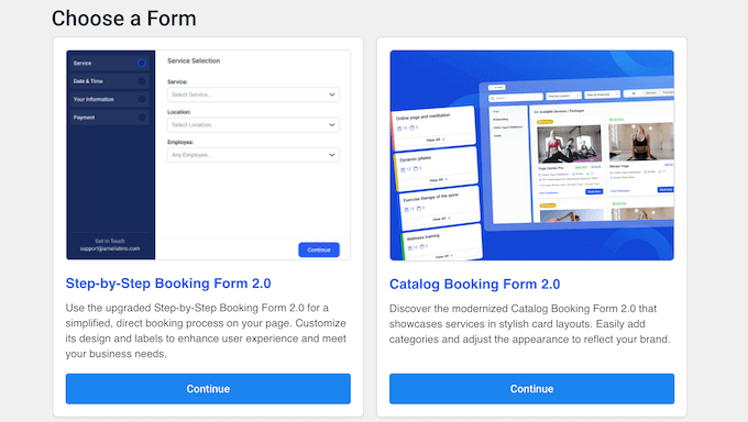 Çevrimiçi rezervasyon formunun bir örneği