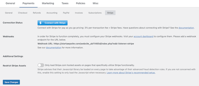 Connect Stripe EDD Connecting to Stripe in Easy Digital Downloads