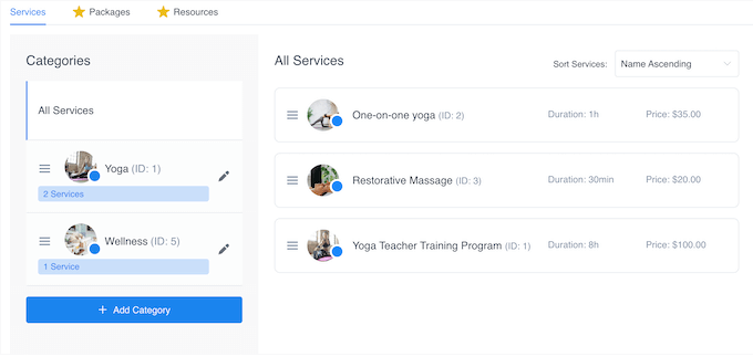 Etkinliklerinizi ve hizmetlerinizi kategorilere göre düzenleme