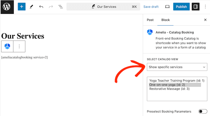 Belirli hizmetleri ve etkinlikleri web sitenizde nasıl göstereceğiniz