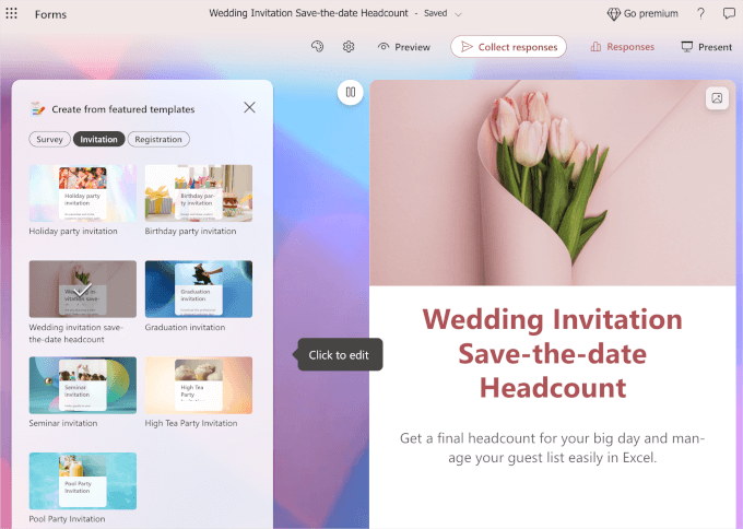 Wedding invitation form Wedding invitation form
