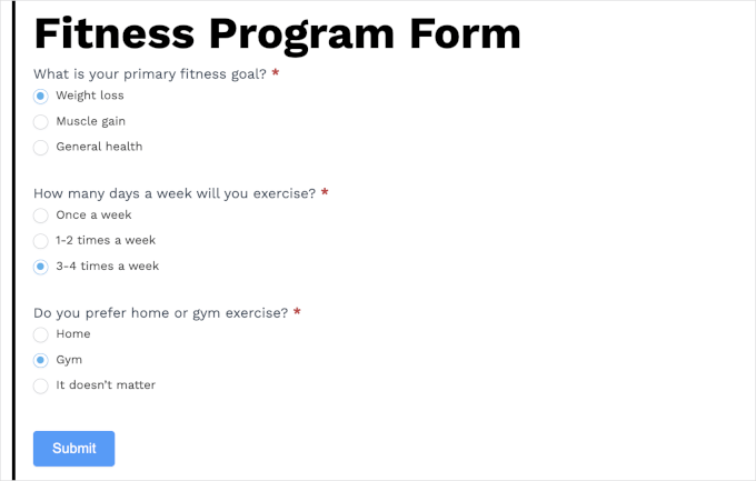 Making a test submission Making a test submission