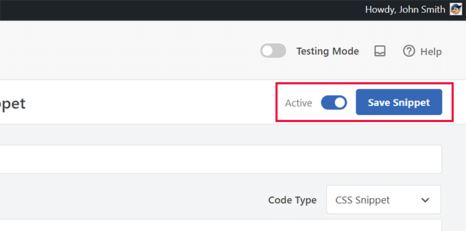 Save snippet Save snippet