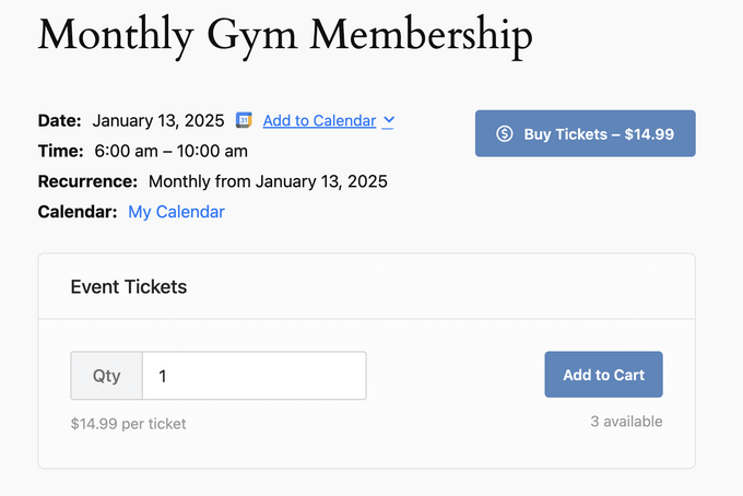 Sell tickets with Sugar Calendar Sell tickets with Sugar Calendar