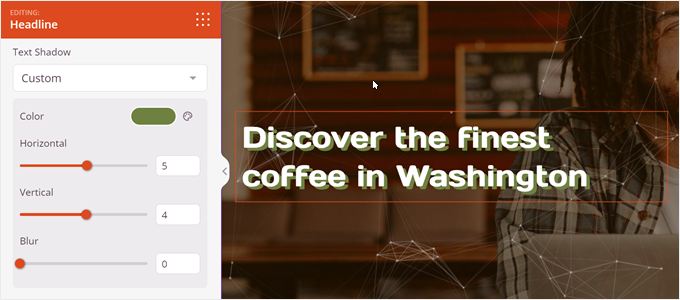 Adding a shadow to the headline in SeedProd Adding a shadow to the headline in SeedProd